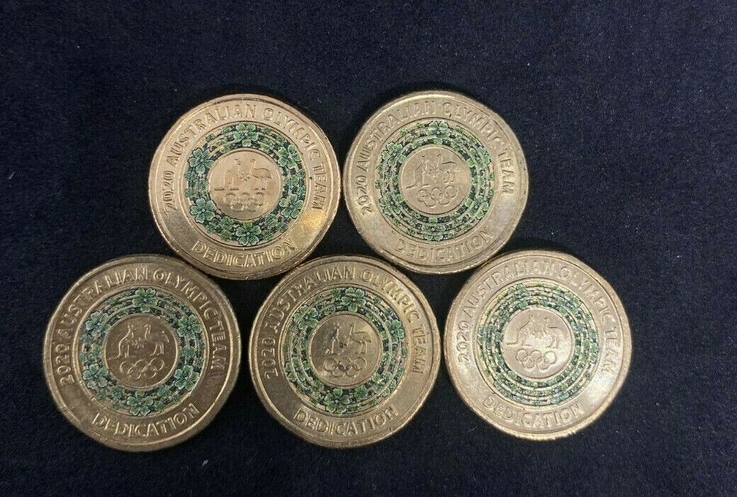 2020 AUSTRALIAN OLYMPIC TEAM 'DEDICATION' $2 DOLLAR COIN