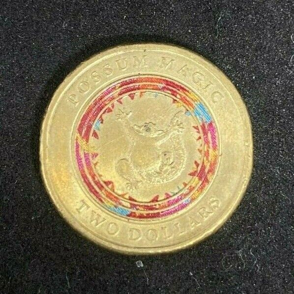 2017 Possum Magic $2 Coin - Red Multi Colour - Low Mintage