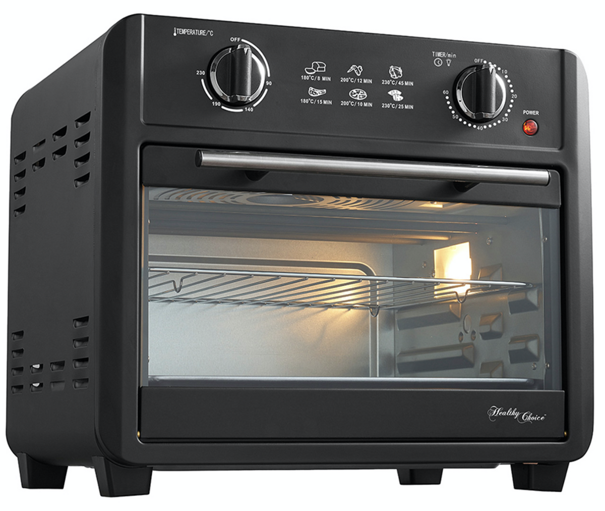 23L Electric Convection Air Fryer Healthy Choice 1700W Fry Oven Roast Toast Bake