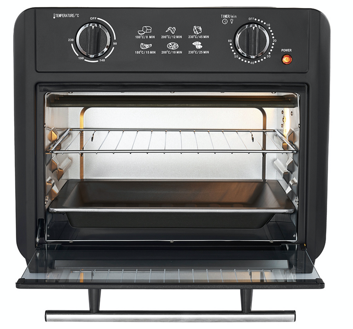 23L Electric Convection Air Fryer Healthy Choice 1700W Fry Oven Roast Toast Bake