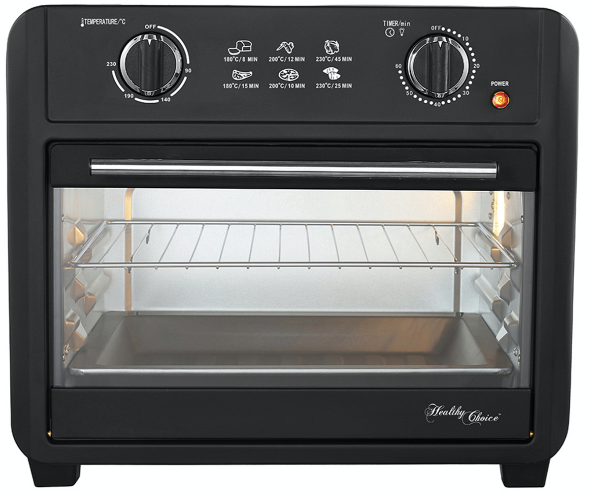 23L Electric Convection Air Fryer Healthy Choice 1700W Fry Oven Roast Toast Bake